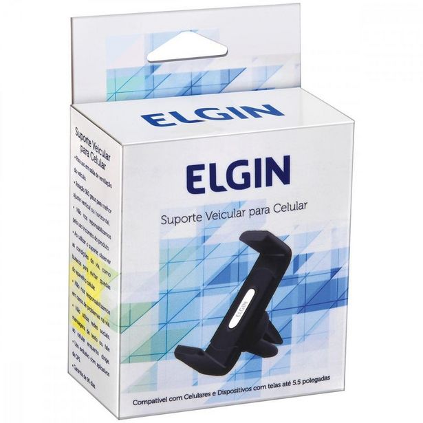 Oferta de Suporte Veicular para Celular Elgin Preto até 5.5 polegadas por R$53,9