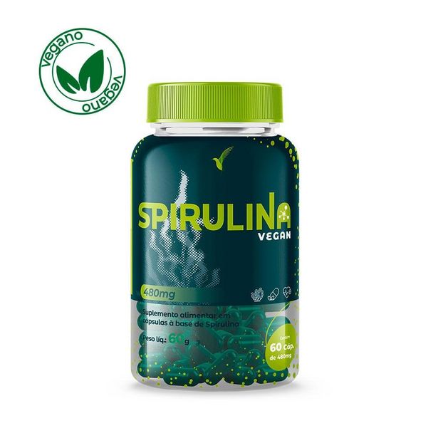 Oferta de Spirulina - 30 dias - 60 cápsulas por R$103,92