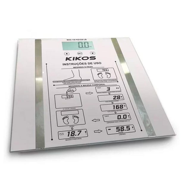 Oferta de Balança Digital Ison Prata Kikos I000389 por R$169