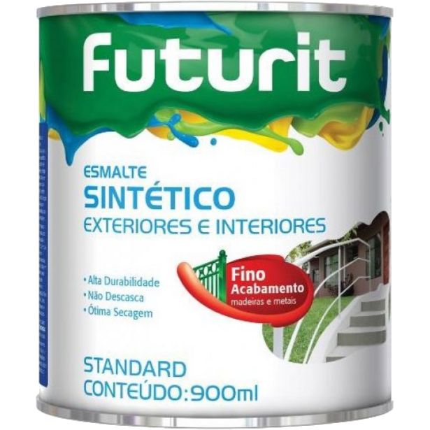 Oferta de Futurit Esmalte Sintético- alumínio metálico (900ml) por R$62,9