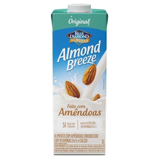 Oferta de Bebida de Amêndoas Almond Breeze Original 1L por R$16,79
