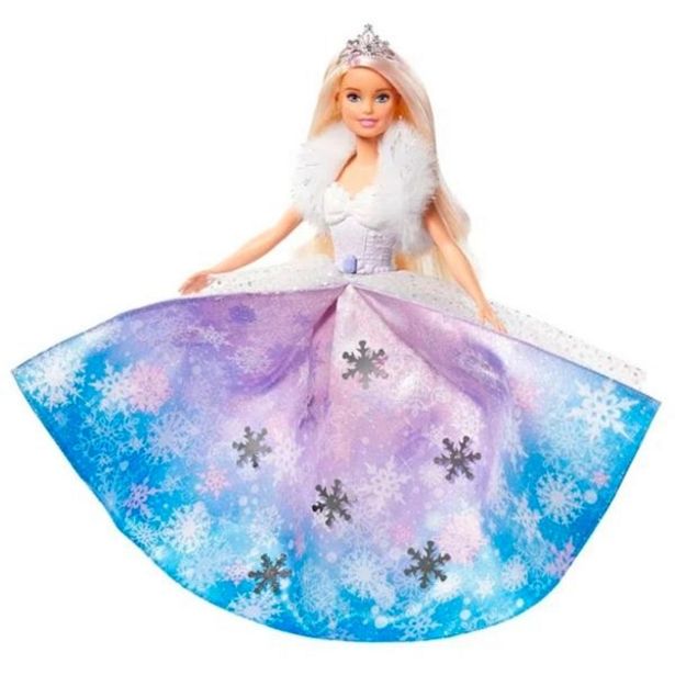 Oferta de Boneca Barbie Fantasia Princesas Vestido Mágico - Mattel por R$199,99
