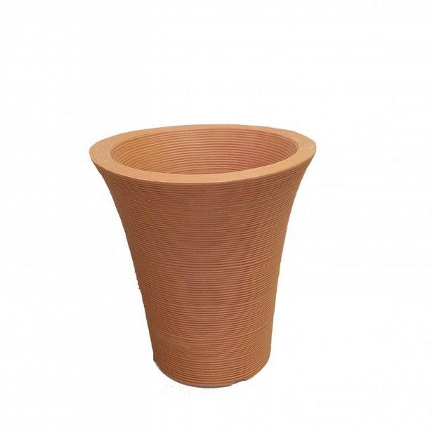 Oferta de Vaso Decor Plant Circular Pequeno Terra Cota por R$73,9