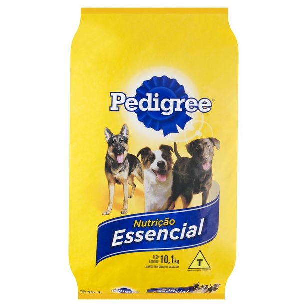 Oferta de Ração Pedigree Nutrição Essencial Carne para Cães Adultos 10,1kg por R$119,99