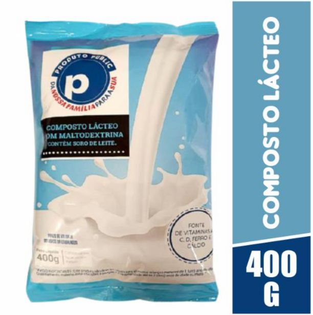 Oferta de Composto Lácteo Public, 400g Fonte de Vitamina por R$9,89