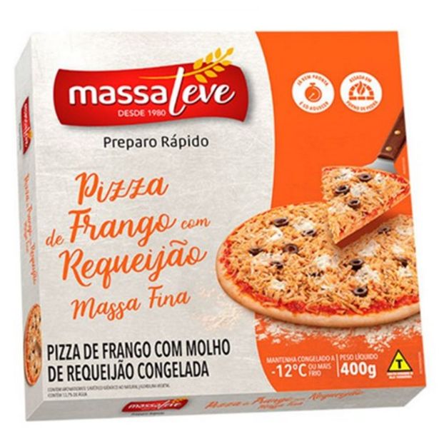 Oferta de Pizza Pré Pronta Massa Leve Frango com Requeijão Embalagem 400G por R$5,99
