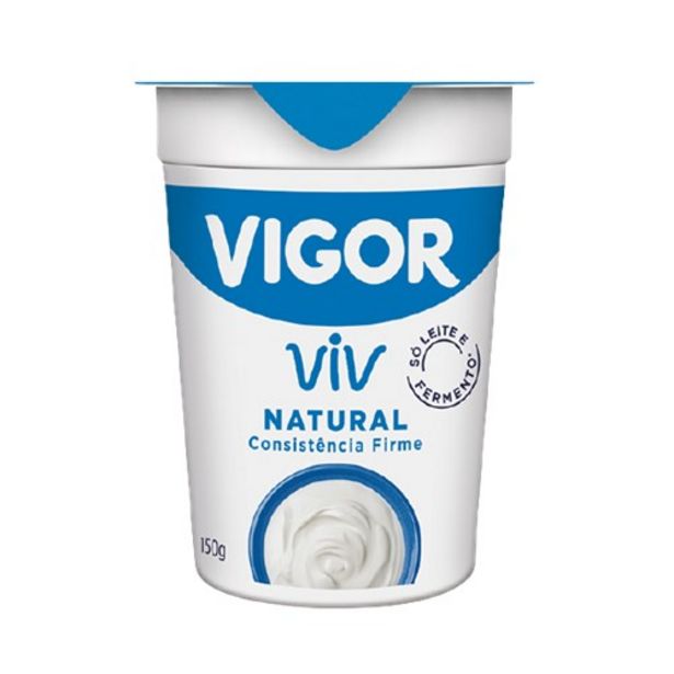 Oferta de Iogurte Natural Parcialmente Desnatado Viv Vigor 150G por R$1,19