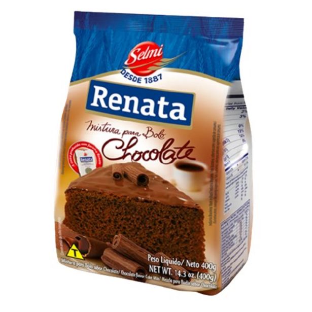 Oferta de Mistura para Bolo Renata Chocolate Pacote 400G por R$4,59