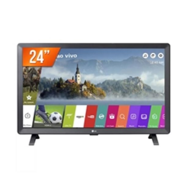 Oferta de Smart TV LED 24" LG 24TL520S HD 2 HDMI 1 USB WiFi por R$1199