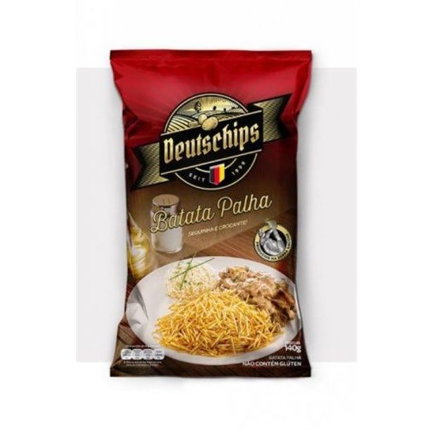 Oferta de Batata Palha Deuts Chips Embalagem 80G por R$2,49