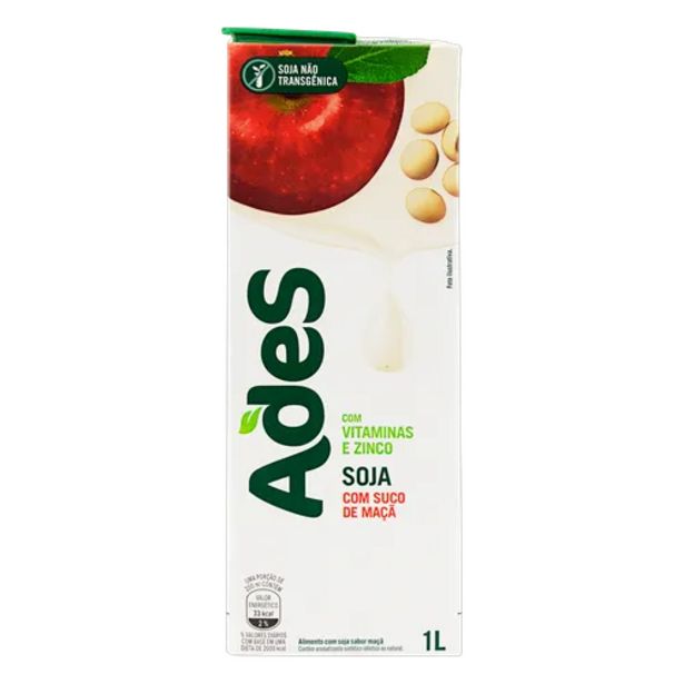 Oferta de Bebida de soja Ades maçã 1L por R$4,99