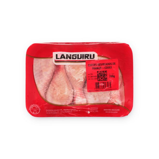 Oferta de Coxa de frango Languiru resfriado 700g por R$10,9