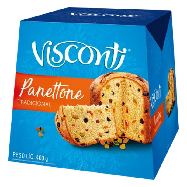 Oferta de Panettone Visconti frutas 400g por R$15,99