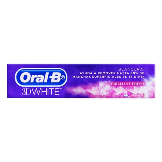 Oferta de Creme dental Oral-B 3D white 70g por R$10,98