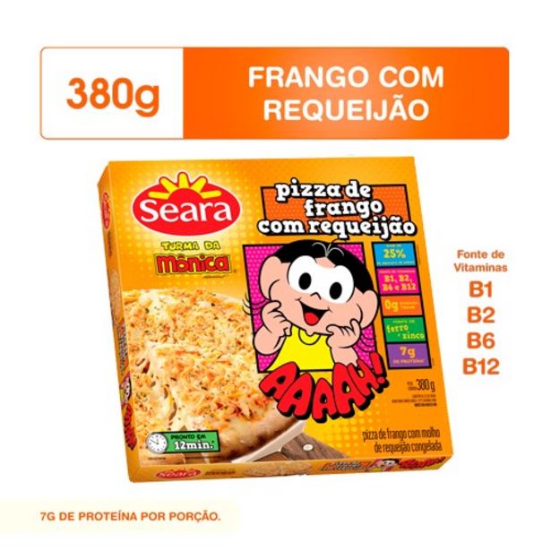 Oferta de Pizza de Frango com Requeijão Turma da Mônica Seara 380G por R$13,9