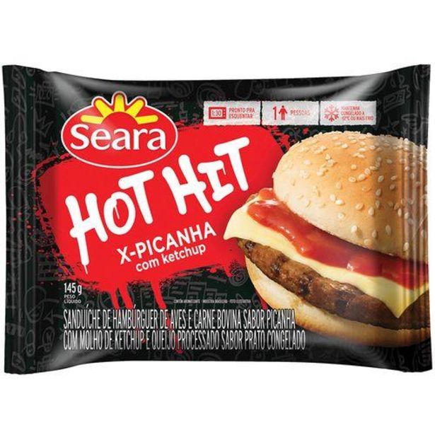 Oferta de Sanduiche Seara Hot Hit X-picanha 145g por R$4,9