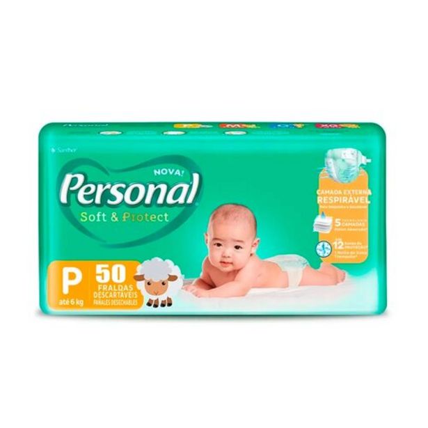 Oferta de Fralda D.personal Soft & Protect Peq.c/50un por R$29,9