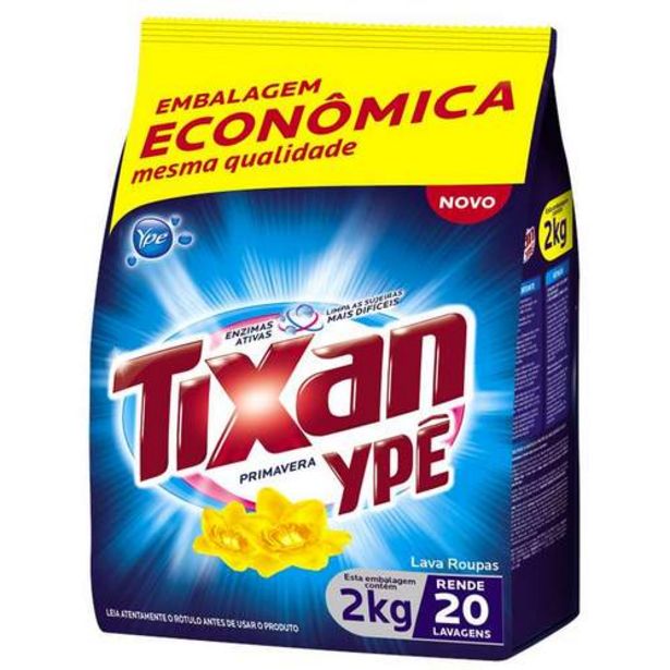 Oferta de Detergente Pó Tixan 2kg Primavera Sach por R$14,99