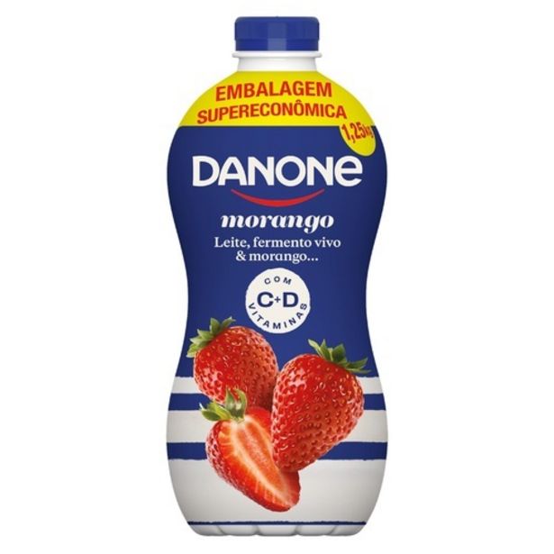 Oferta de Iogurte Danone Liq.1,250g Morango por R$10,99