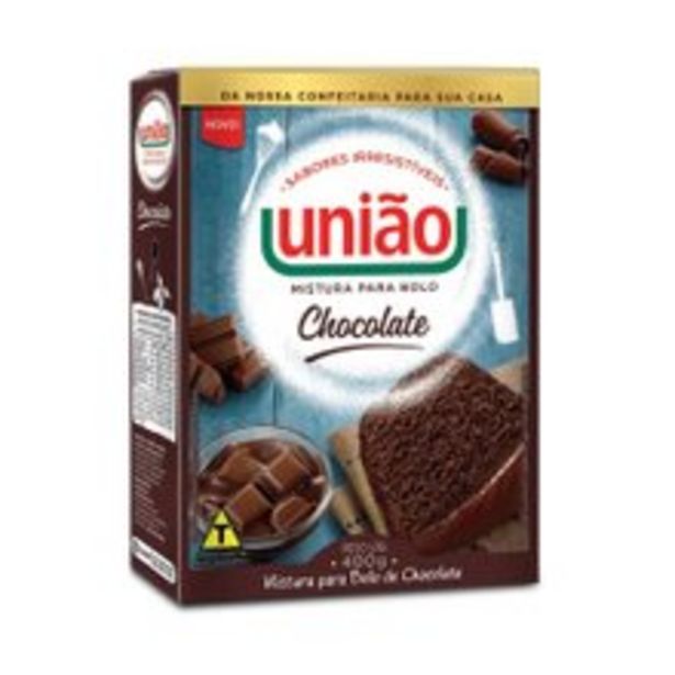 Oferta de Mistura Para Bolo União Chocolate 400g por R$5,99