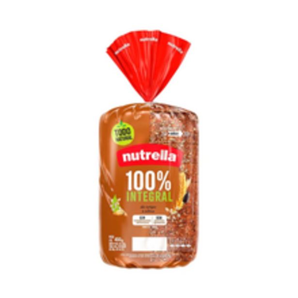 Oferta de Pão de Forma Nutrella Supreme 100% Integral Com Grãos 450g por R$11,99