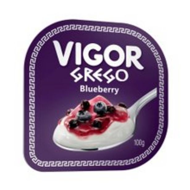 Oferta de Iogurte Grego Vigor Blueberry 100g por R$2,49