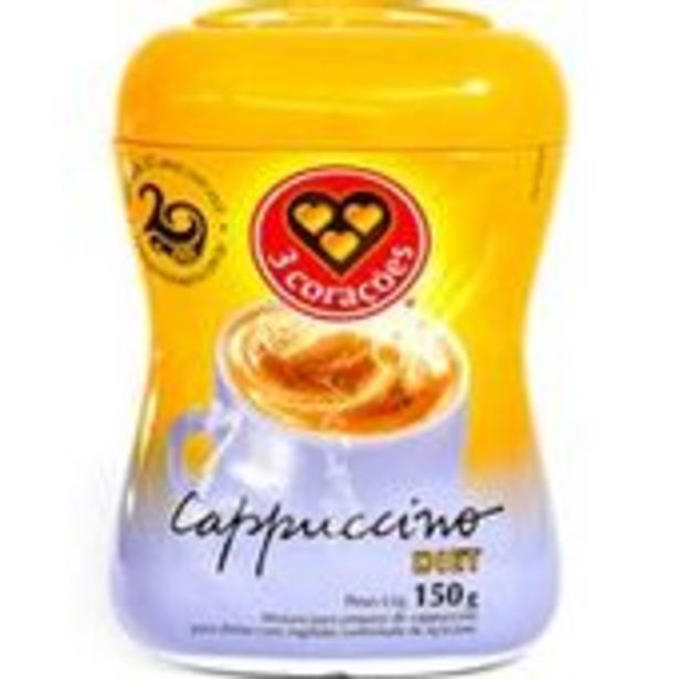 Oferta de Cappuccino 3 Corações Diet 150g por R$11,59