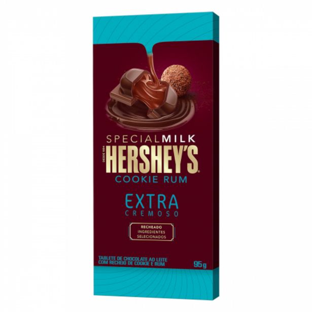 Oferta de Chocolate Ao Leite Recheada Cookie E Rum Hershey`s Special Milk 95g por R$14,88