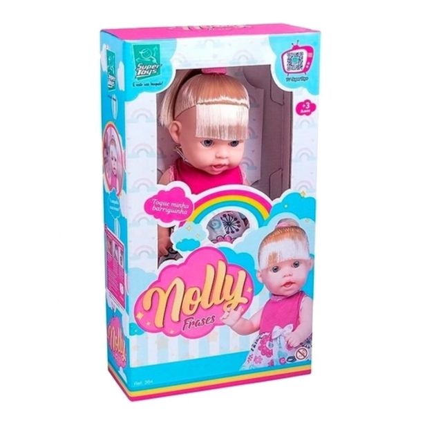 Oferta de Boneca Nolly Frases 364 Super Toys por R$55,25