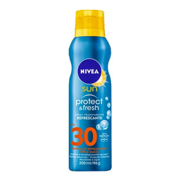 Oferta de Protetor Solar Protect & Fresh Spray Fps 30 Nivea Sun Frasco 200ml por R$49,98