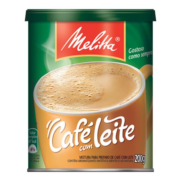 Oferta de Café Com Leite Melitta 200g por R$8,99