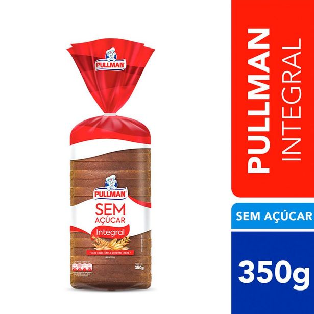 Oferta de Pão de Forma Integral Sem Açúcar Pullman 350g por R$10,59