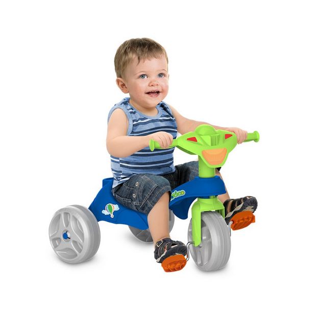 Triciclo Encantado Azul Pais e Filhos 48x41cm - freitasvarejo