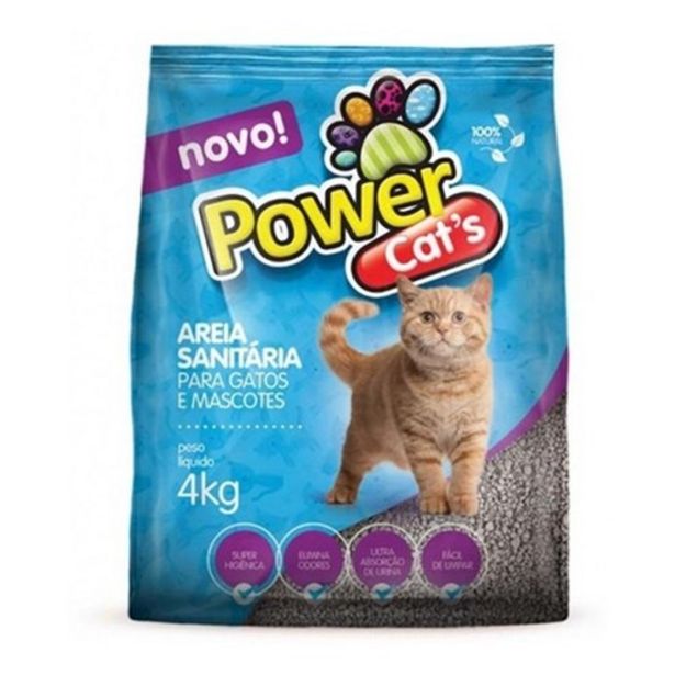 Oferta de Areia Sanitária Power Cats 4Kg por R$9,52