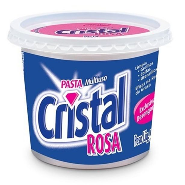 Oferta de Pasta Multiuso Cristal Rosa 500G por R$5,61