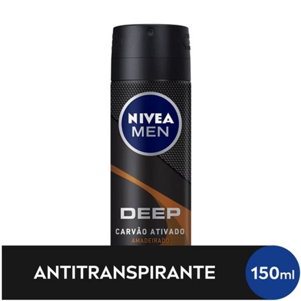 Oferta de Desodorante Nivea Deep Black Amadeirado 150Ml por R$15,88