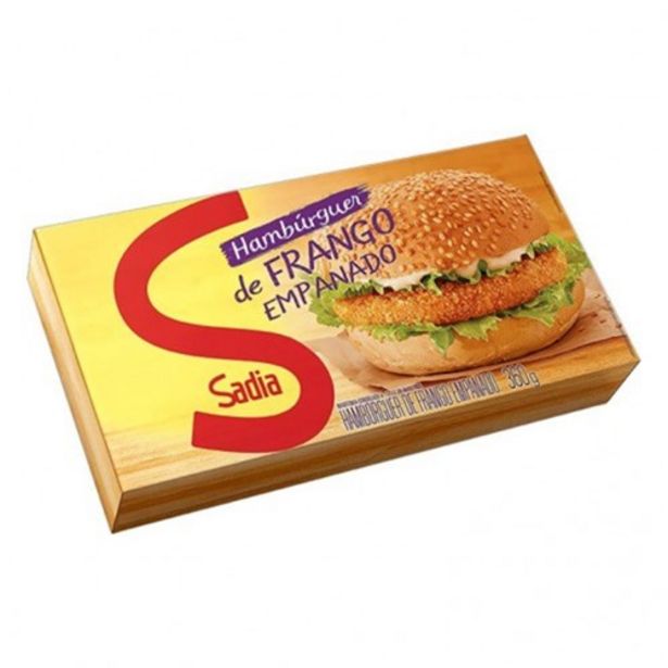 Oferta de Hambúrguer de Frango Sadia Empanado 360G por R$18