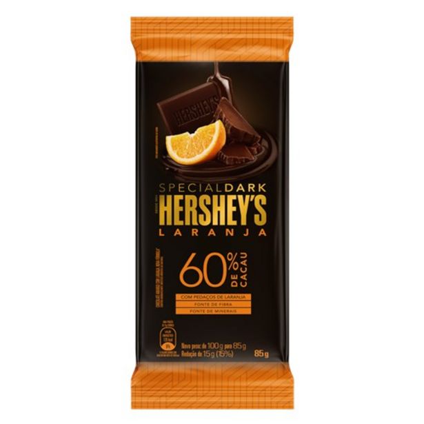 Oferta de Chocolate Hershey's Special Dark Laranja 85G por R$7,73