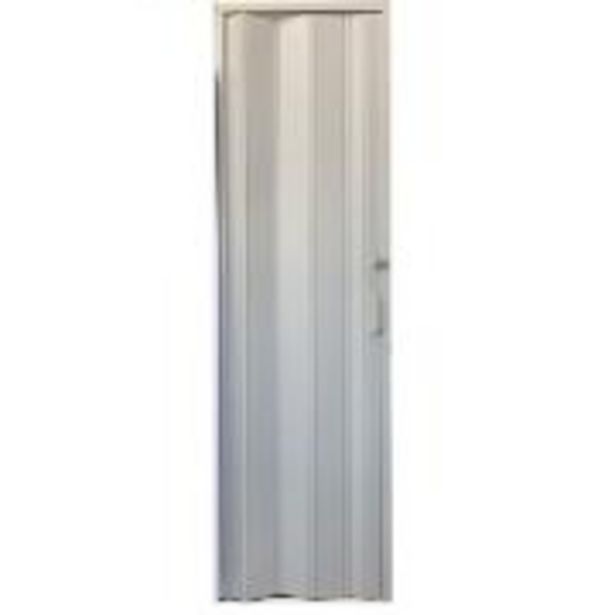 Oferta de Porta Sanfonada de PVC 72cm x 210cm Cinza - Perfilplast  por R$129
