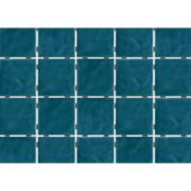 Oferta de Revestimento de Parede Brilhante Craquelada 1,59m² 7,5x7,5cm Azul... por R$86,9