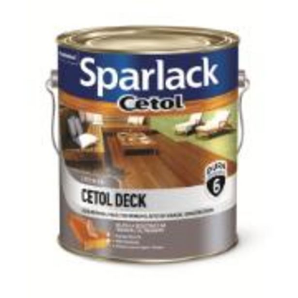 Oferta de Verniz Cetol Deck Semibrilho - Natural - 3,600L - Sparlack  por R$339