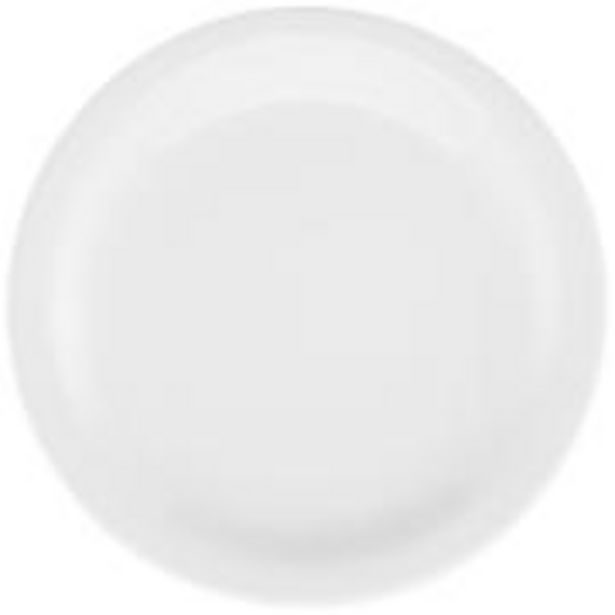Oferta de Prato de Sobremesa Redondo em Porcelana 26cm Branco - Oxford  por R$9,99