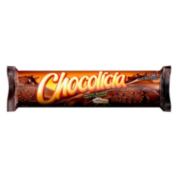Oferta de Biscoito Recheado Chocolícia Nabsico 132Gr Chocolate por R$5,39