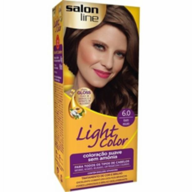 Oferta de Coloração Salon Line Light 6.0 Louro Escuro por R$13,99
