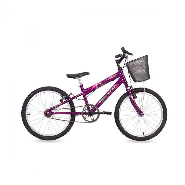Oferta de Bicicleta Kiss Aro 20 com Cesta e Monovelocidade por R$599