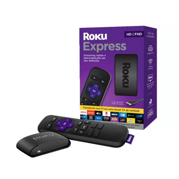 Oferta de Express Streaming Player 3930BR Full HD Roku por R$299