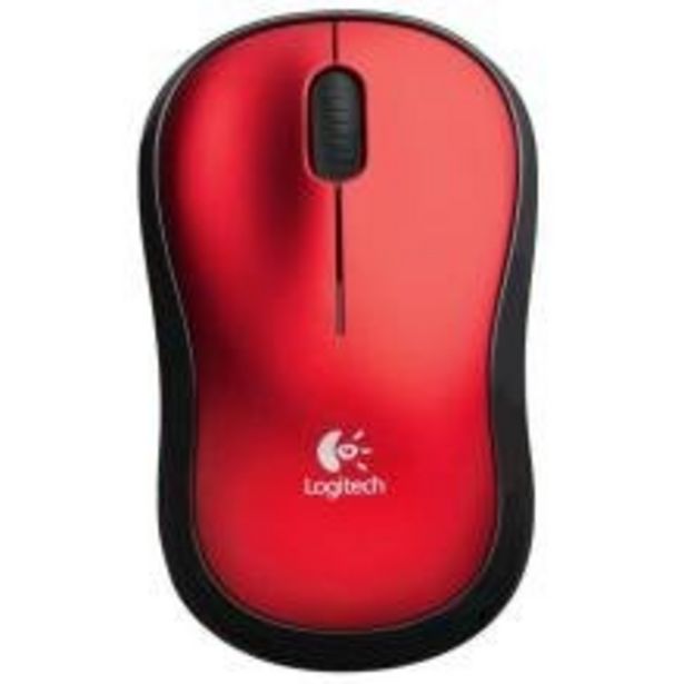 Oferta de Mouse sem Fio Logitech M185 Vermelho por R$99,9