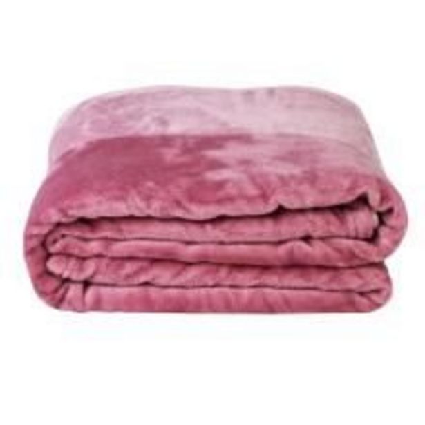 Oferta de Cobertor Bicolor King Rosa - A/CASA por R$269,9