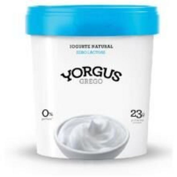 Oferta de Iogurte YORGUS Grego Natural 0% Lactose 500g por R$24,99