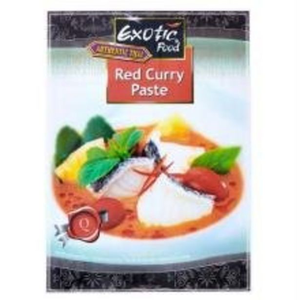 Oferta de Pasta de Curry EXOTIC FOOD Vermelho 50g por R$6,99